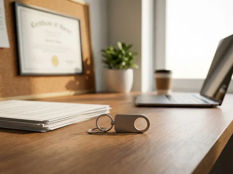 Сертификат на брелок